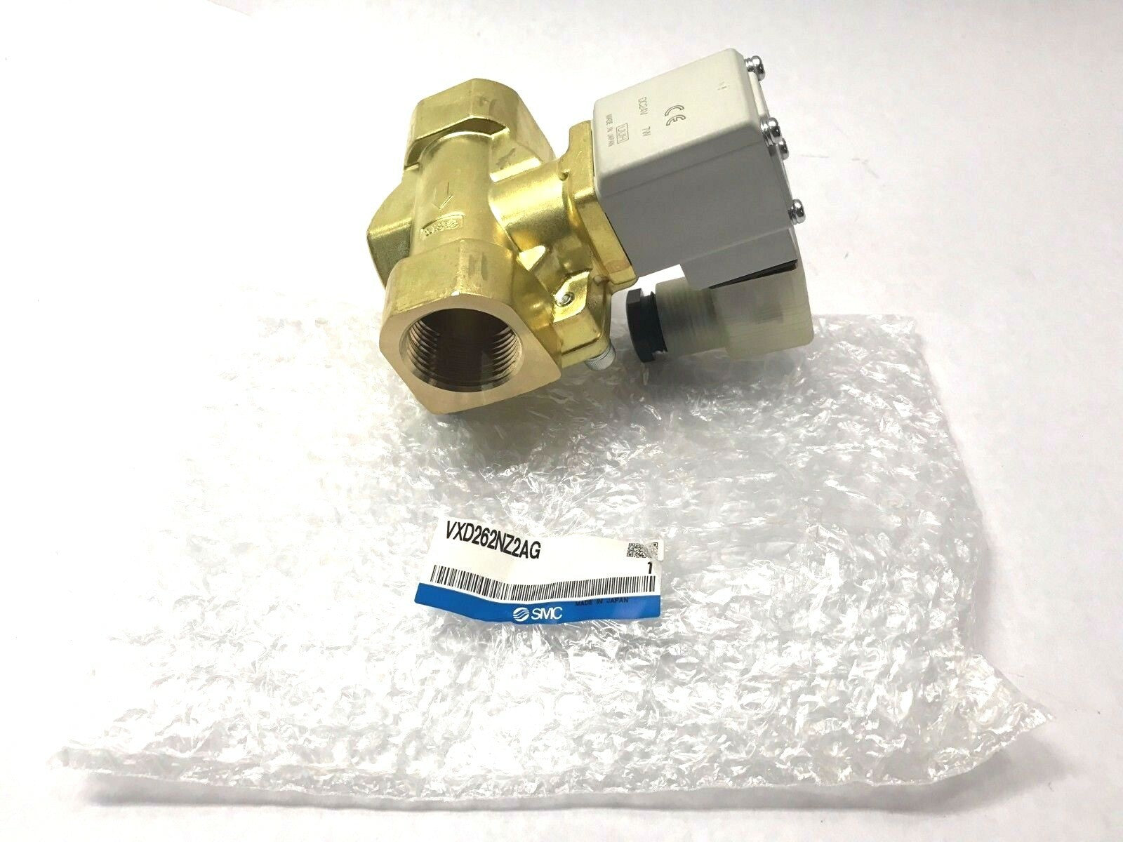 SMC VXD262NZ2AG Brass 2-Way Media Solenoid Valve - Maverick Industrial Sales