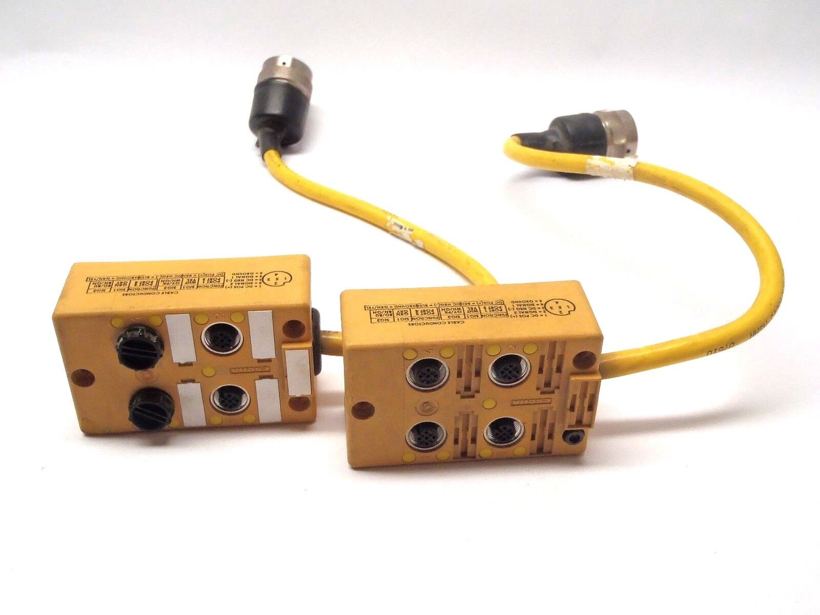 Escha 4 Port Junction Box w/ Hellermann 10 Pin Connector LOT OF 2 - Used - Maverick Industrial Sales