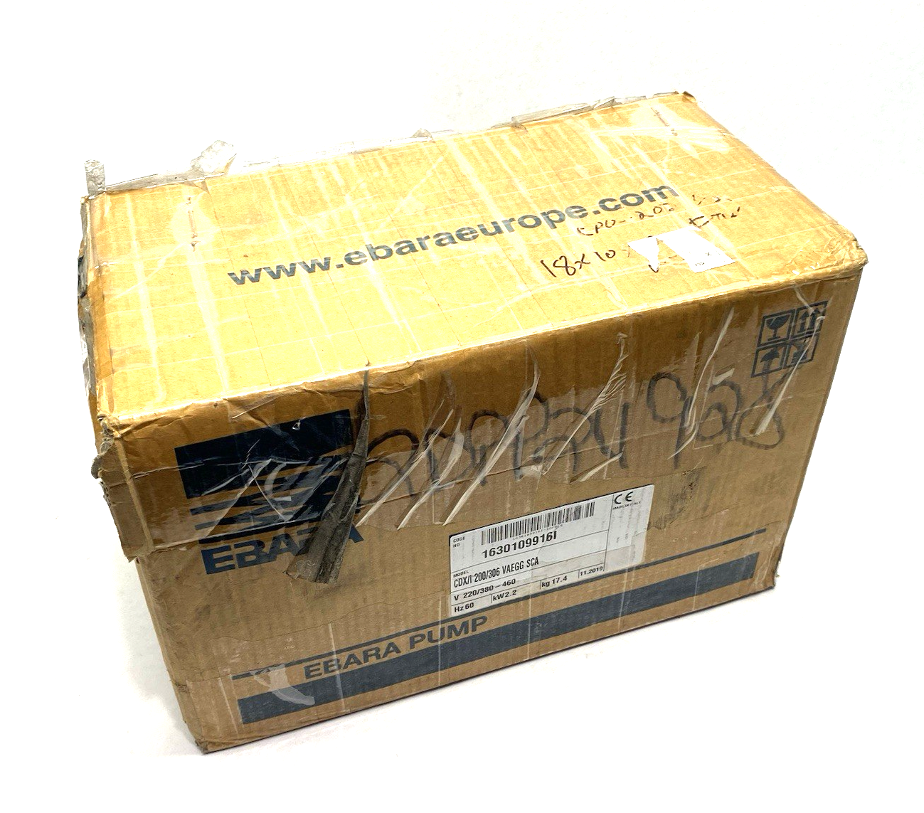 Ebara CDX/I 200/306 VAEGG SCA Stainless Steel Centrifugal Pump 3-Phase 60Hz - Maverick Industrial Sales