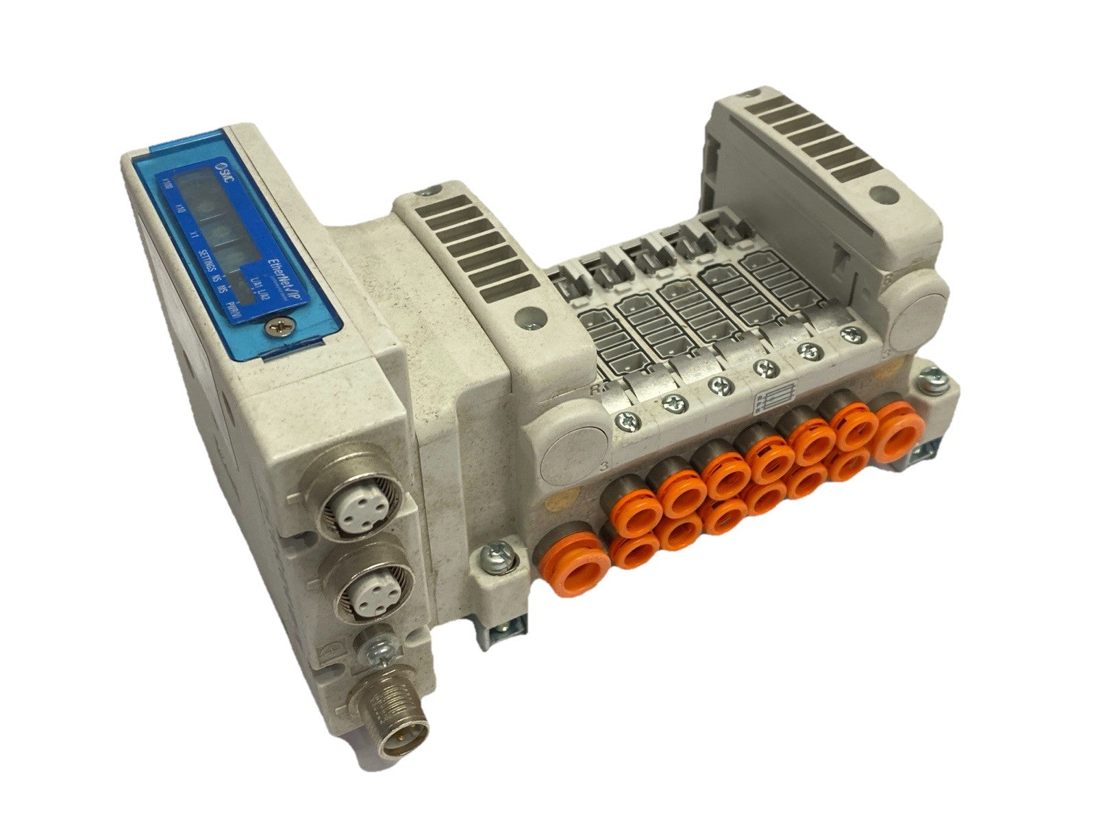 SMC VV5Q11-06N7SEAN-D0S Pneumatic Valve Manifold Base 6-Station EX260-SEN1 - Maverick Industrial Sales