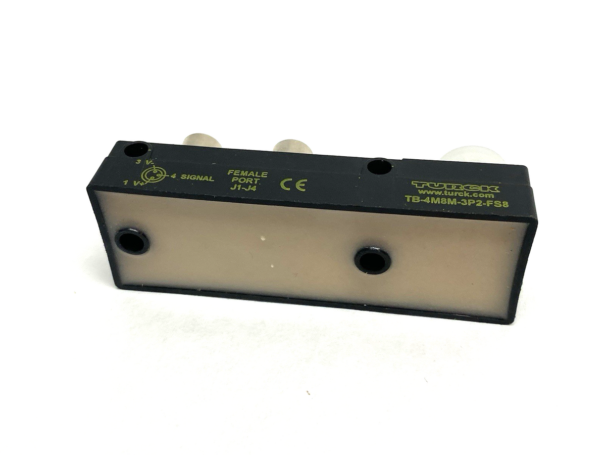 TB-4M8M-3P2-FS8 | Turck Passive Junction Box, 4-Port M8 3-Pin, M12 Home, U2-28307 - New Other - Maverick Industrial Sales