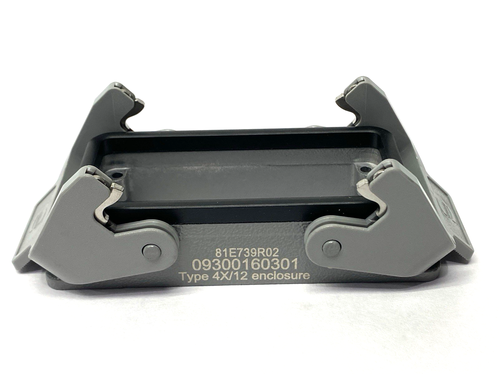 Harting 0900160301 Base Panel Bulkhead Mounted Housing Latching Han 16B-HBM-DL - Maverick Industrial Sales