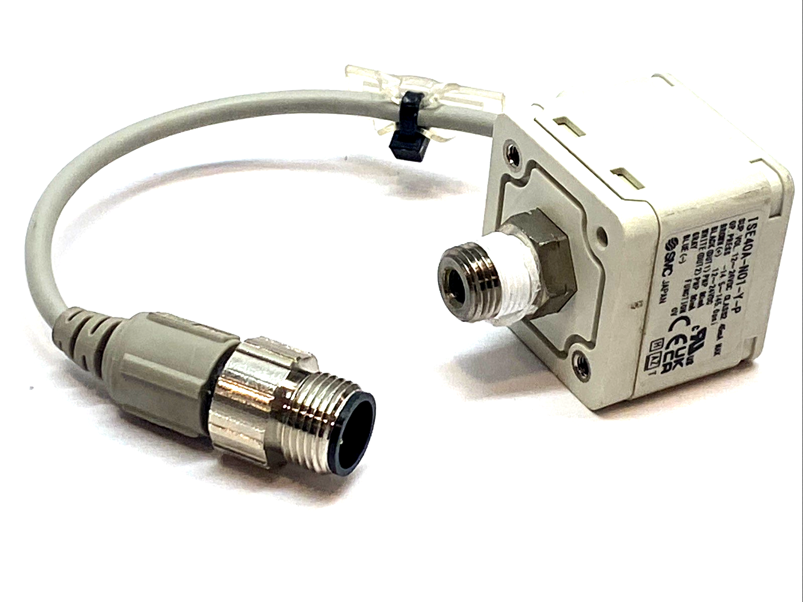 SMC ISE40A-N01-Y-P-X531 Digital Pressure Switch, 145psi, PNP 80mA Out, 12-24VDC - For parts or not working - Maverick Industrial Sales