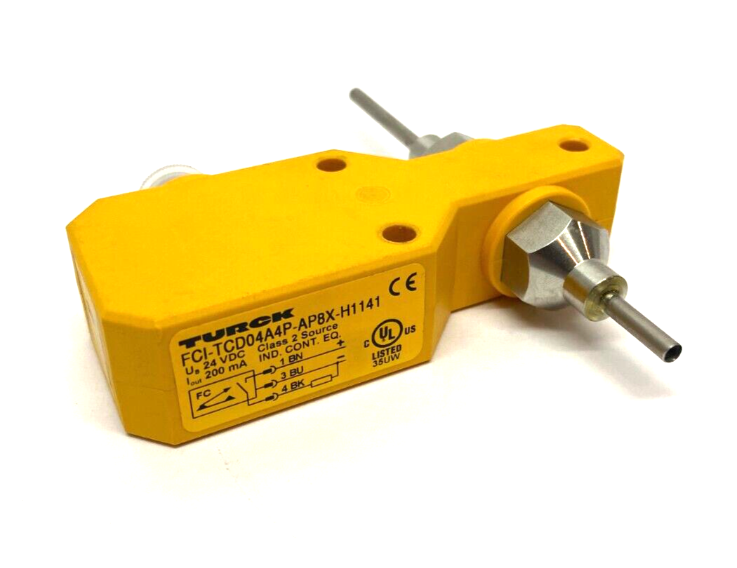 Turck FCI-TCD04A4P-AP8X-H1141 In-Line Flow Sensor 4-Pin Class 2 Source 24VDC - Used - Maverick Industrial Sales