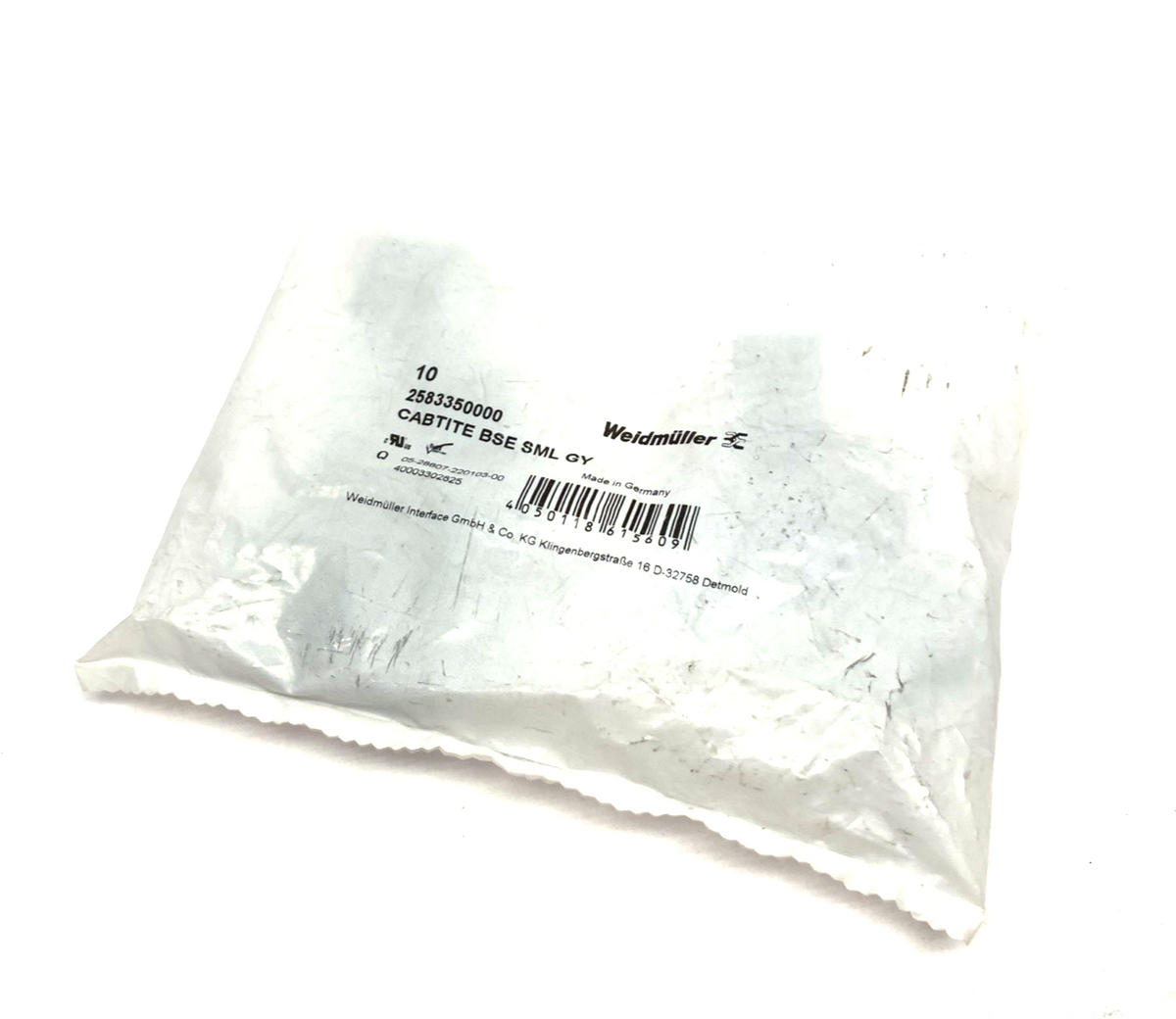 Weidmuller 2583350000 Cable Sealing Grommet CABTITE BSE SML GY 10-PACK - Maverick Industrial Sales