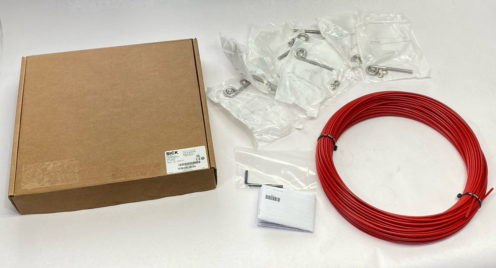 5320016 | Sick Wire Draw Mechanism Kit for Rope Pull Switch iE110-P50 NO TENSIONER- New – Open box - Maverick Industrial Sales
