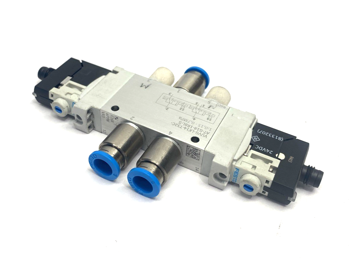 Festo VUVG-LK14-T32C-AT-G18-1R8L-S Pneumatic Solenoid Valve 8042566 - Used - Maverick Industrial Sales