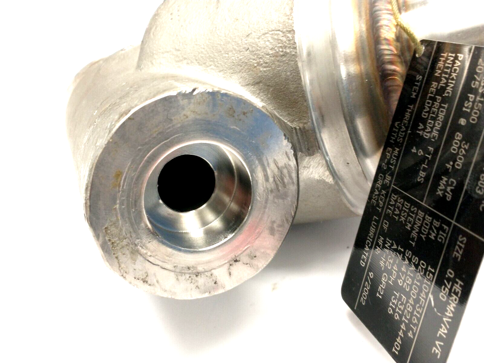 Edward Valves 15104F316T4 Hermavalve Bonnet Valve, Size 0.75 Class 1500 2075PSI - Maverick Industrial Sales