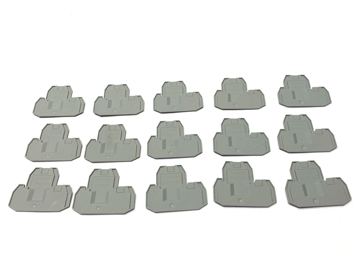 D-UTTB 2,5/4 | Phoenix Contact Terminal Block End Cover 3047293 LOT OF 15 - New – Open box - Maverick Industrial Sales