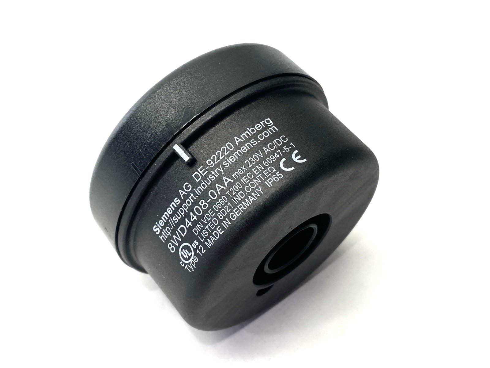Siemens 8WD4408-0AA Stack Light Signalling Column Connection Element 70mm Dia. - Maverick Industrial Sales