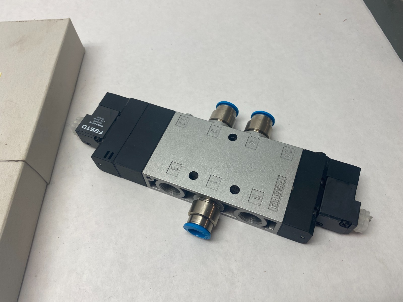 Festo CPE24-M1H-5/3E-QS-12 Solenoid Valve, Spring-Return, 170279 - Maverick Industrial Sales