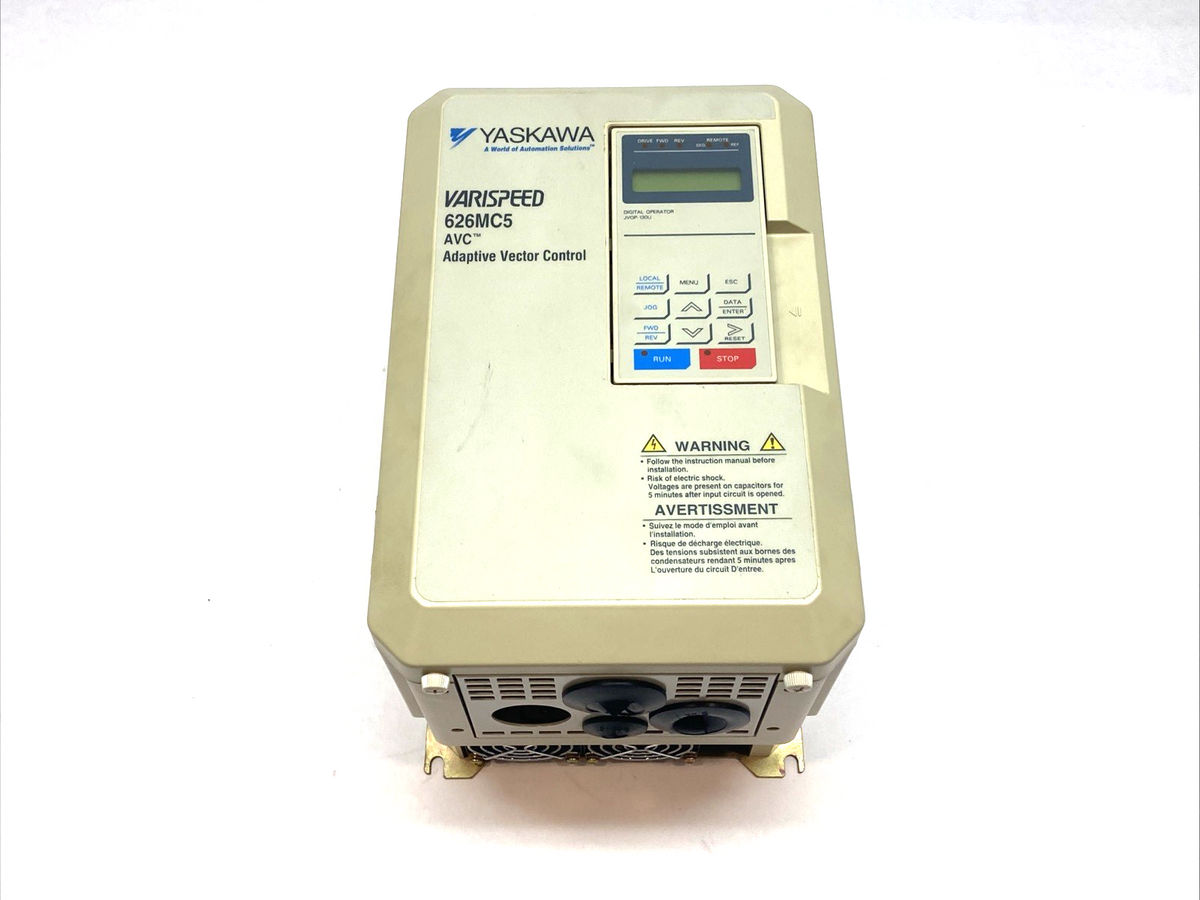 CIMR-MC5U27P5 | Yaskawa Varispeed 626MC5 Adaptive Vector Control - Used - Maverick Industrial Sales