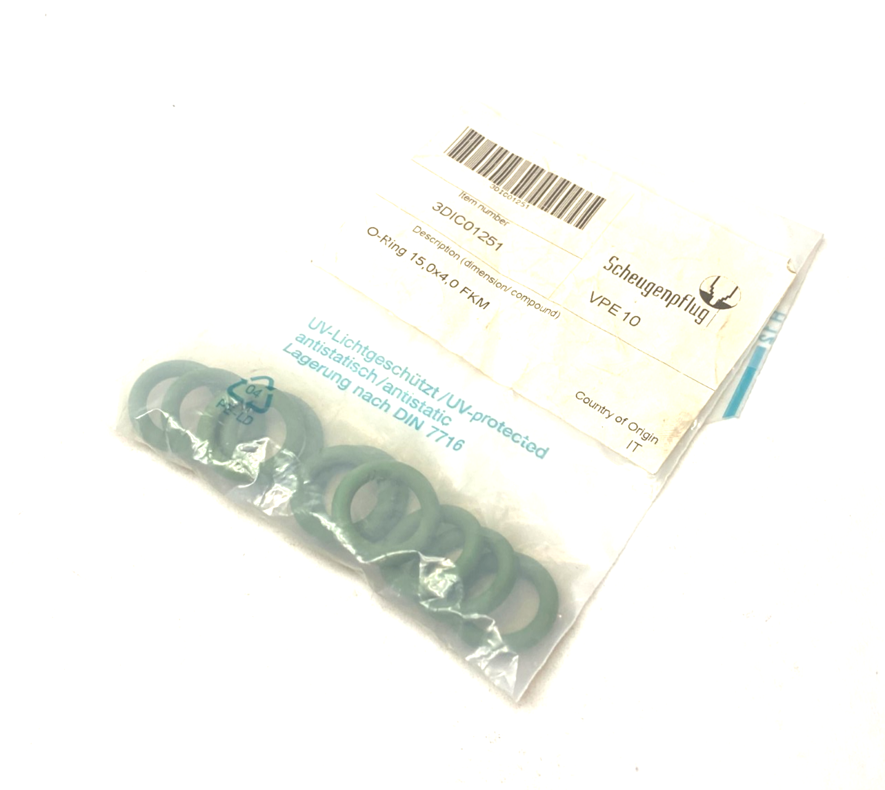 Scheugenpflug 3DIC01251 O-Ring 15,0 x 4,0 FKM PKG OF 10 - Maverick Industrial Sales