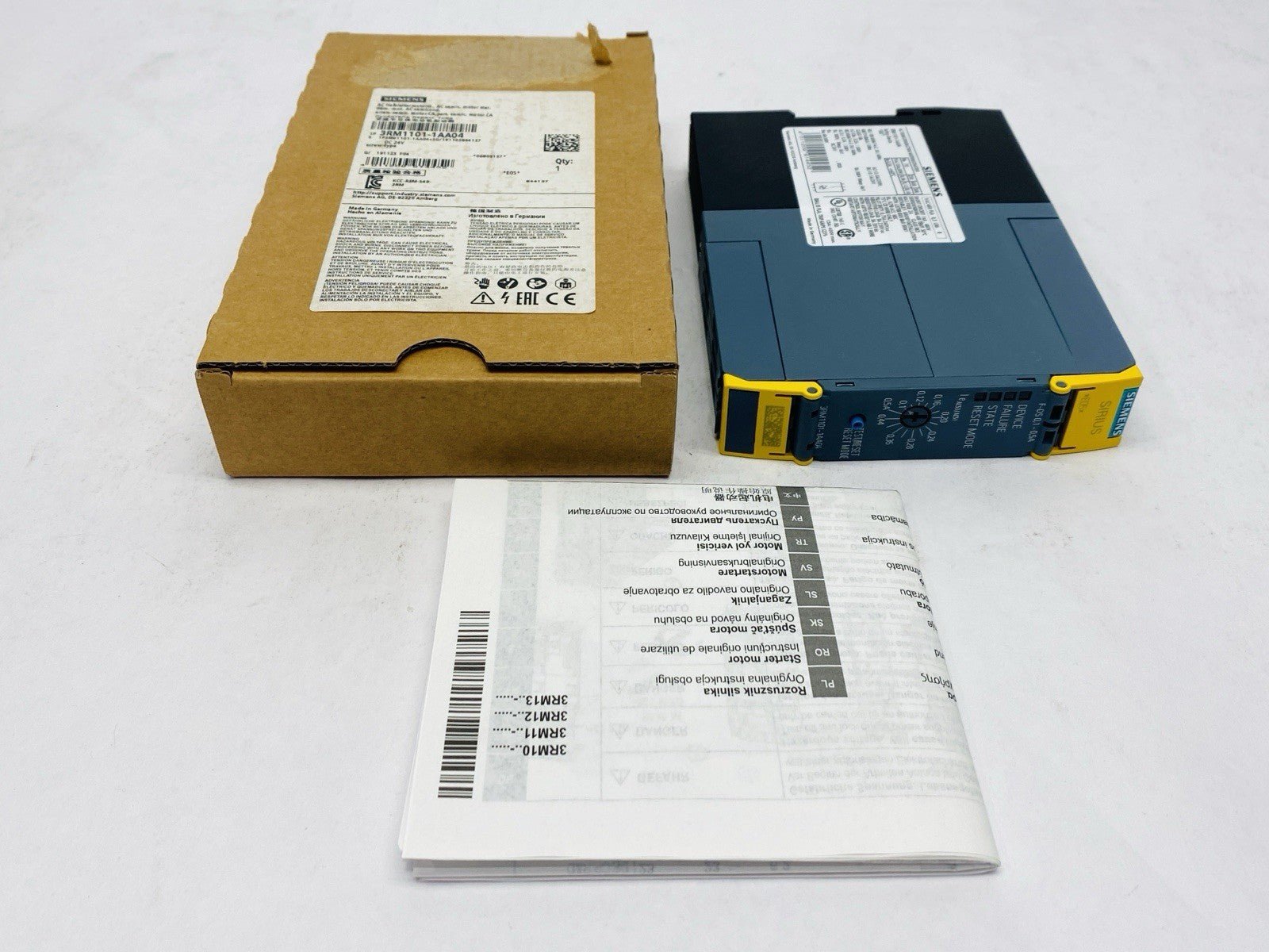 Siemens 3RM1101-1AA04 Fail Safe Direct Starter 0.1-0.5A 500V 24VDC 0-0.12kW - Maverick Industrial Sales
