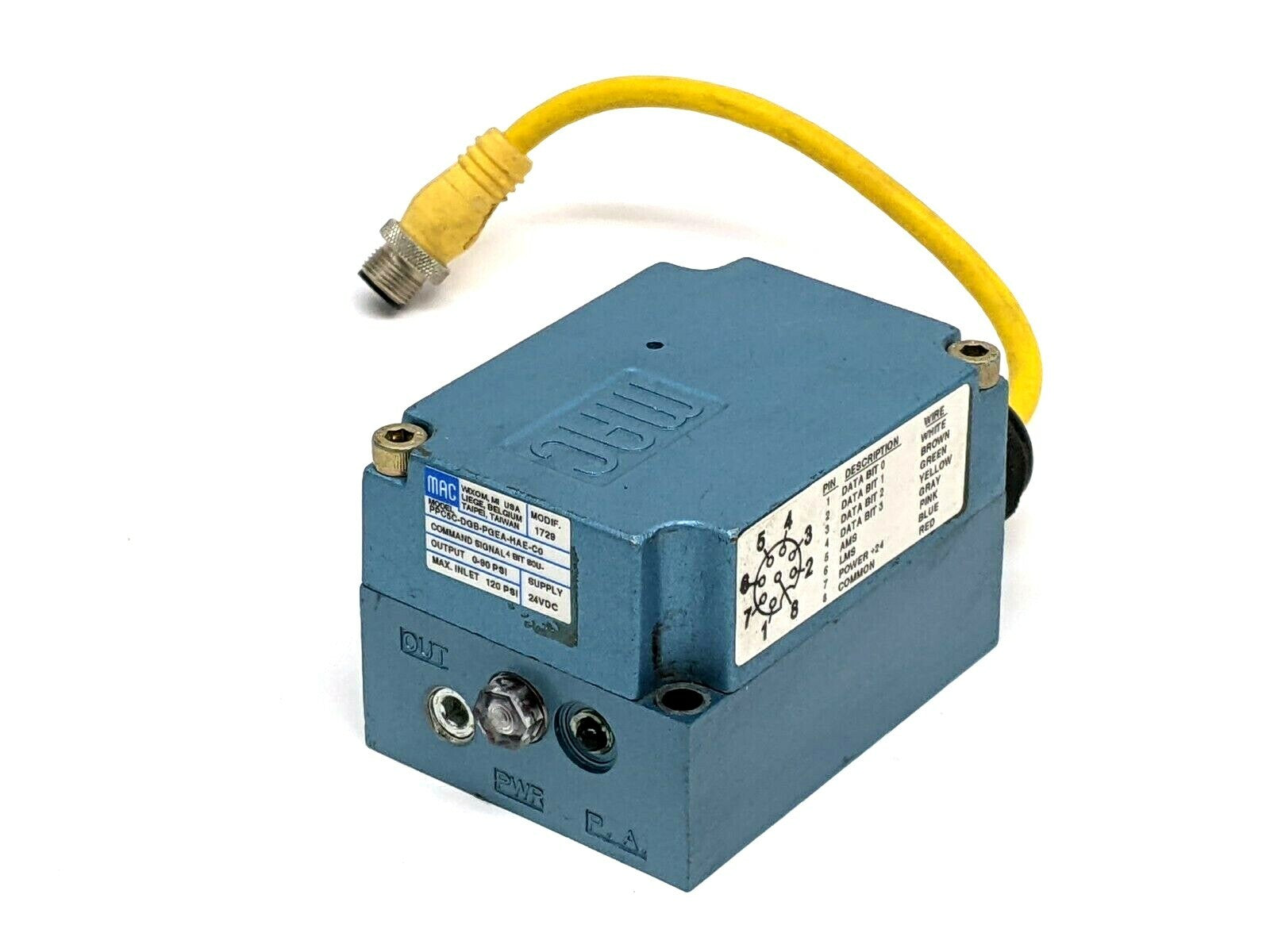 PPC5C-DGB-PGEA-HAE-C0 | MAC Valves Proportional Pressure Controller - Used - Maverick Industrial Sales