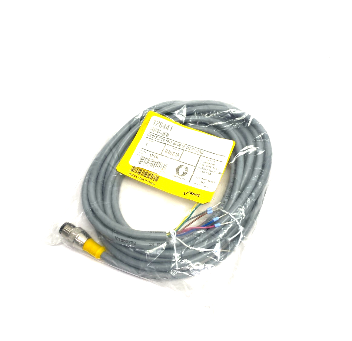 Turck RS 8T-4/S113 Eurofast Single Ended Cordset M12 8-Pin to Pigtail U-84181 - Maverick Industrial Sales