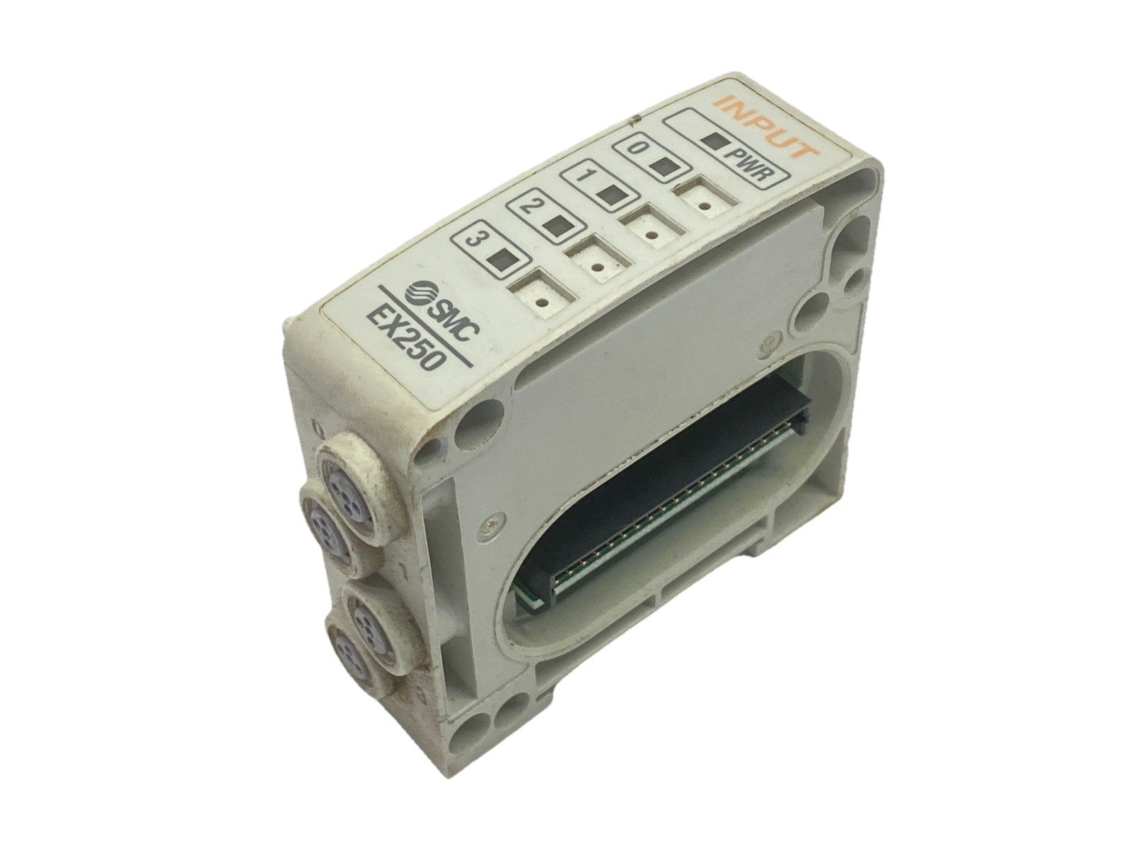 EX250-IE3 | SMC Pneumatic Manifold Input Unit 4x M8 3-Pin - Used - Maverick Industrial Sales