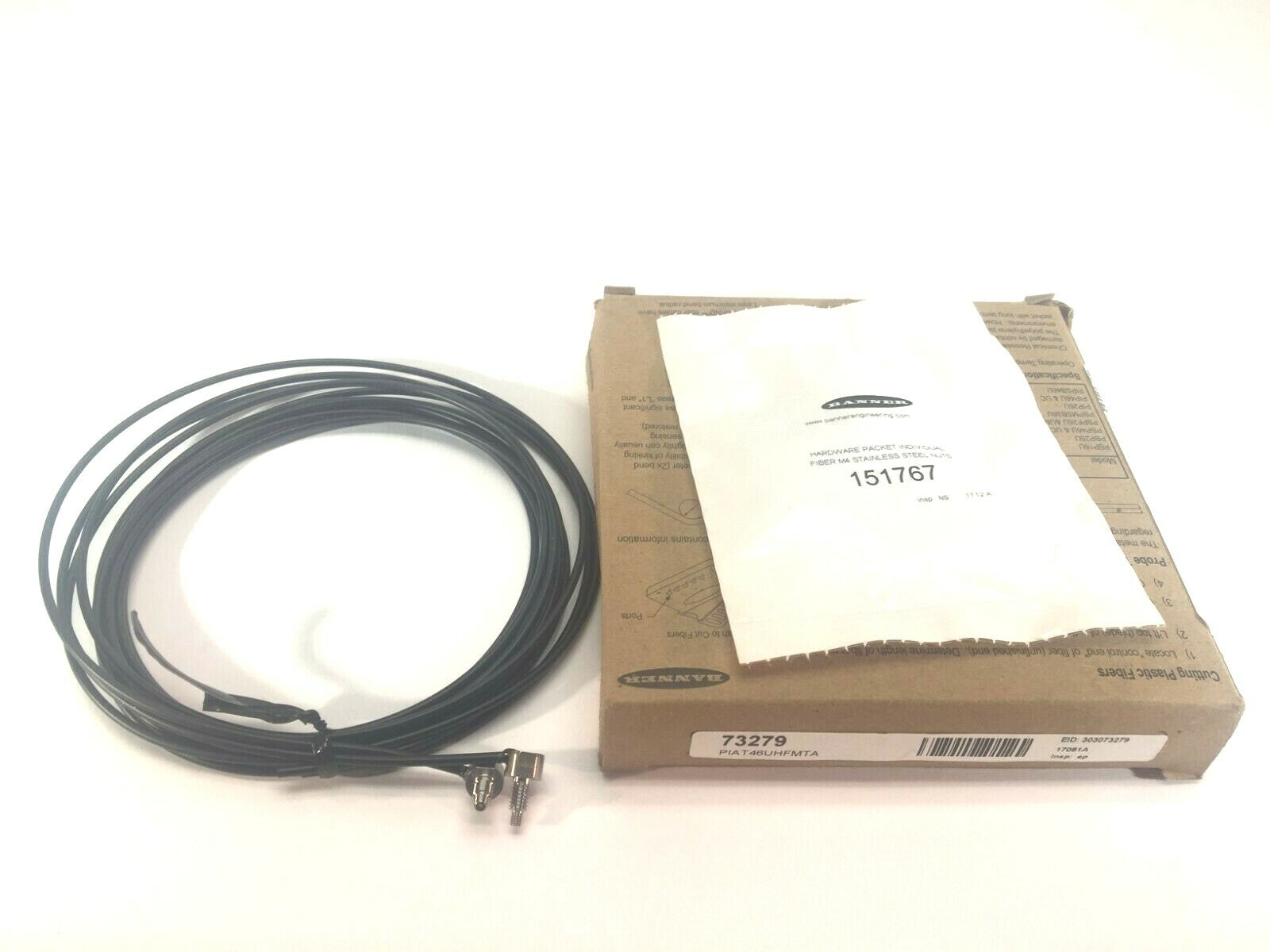 PIAT46UHFMTA | Banner 73279 Opposed Mode Plastic Fiber Sensor - New - Maverick Industrial Sales