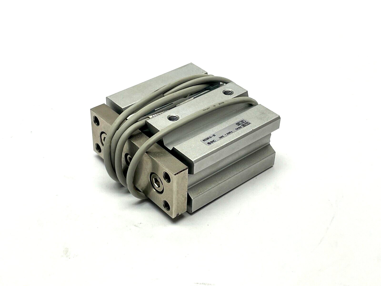 SMC MGQM16-20 Guided Cylinder w/ D-M9P Auto Switches - Used - Maverick Industrial Sales