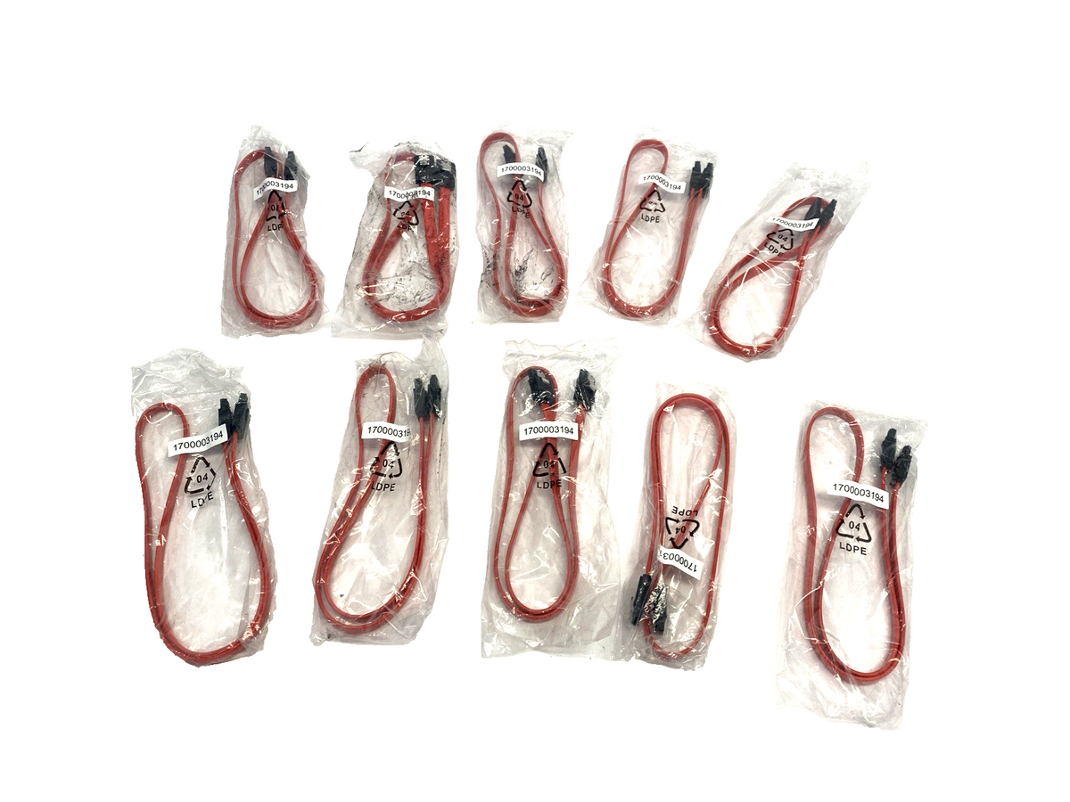 Advantech 1700003194 M Cable SATA HDD 7P/SATA 7P 60CM CR 180/180 LOT OF 10 - Maverick Industrial Sales