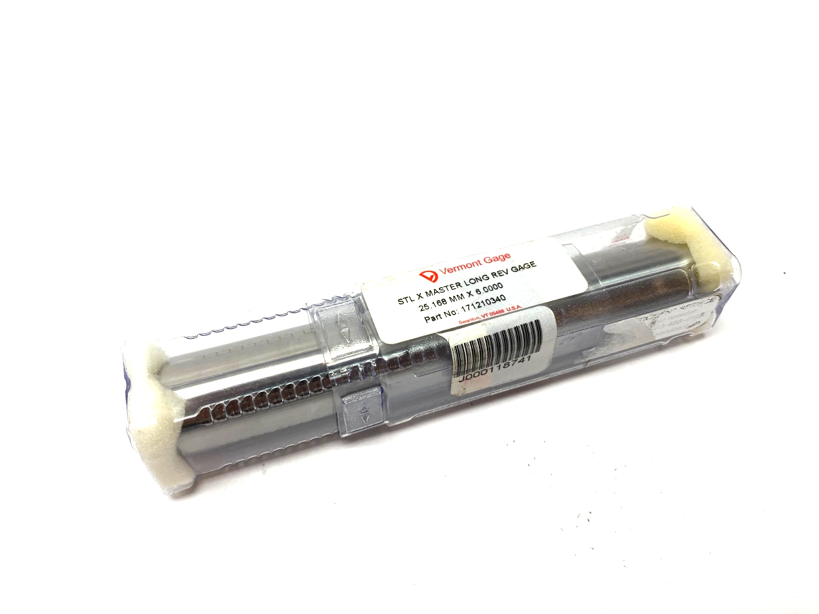 171210340 | Vermont Gage STL X Reversible Long Master Gage 25.168mm x 6.00 - New - Maverick Industrial Sales