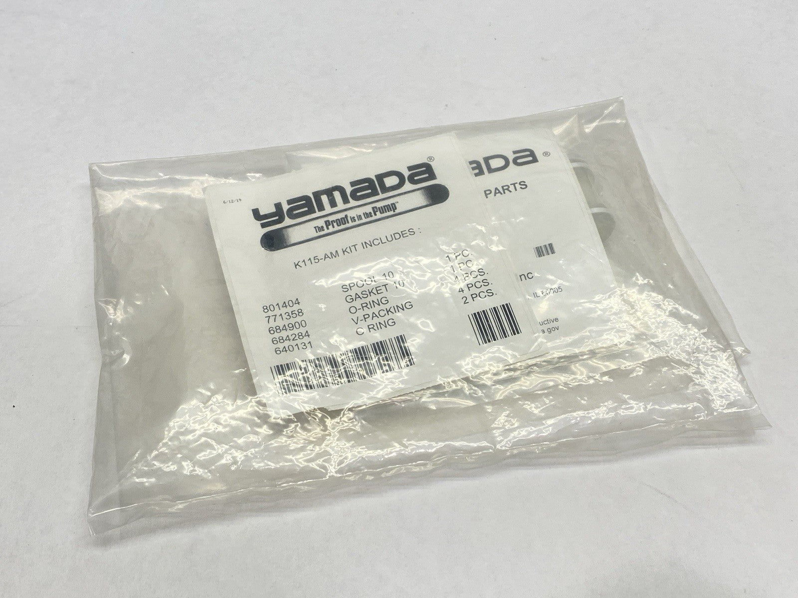Yamada K115-AM Air Motor Reseal Kit - New - Maverick Industrial Sales