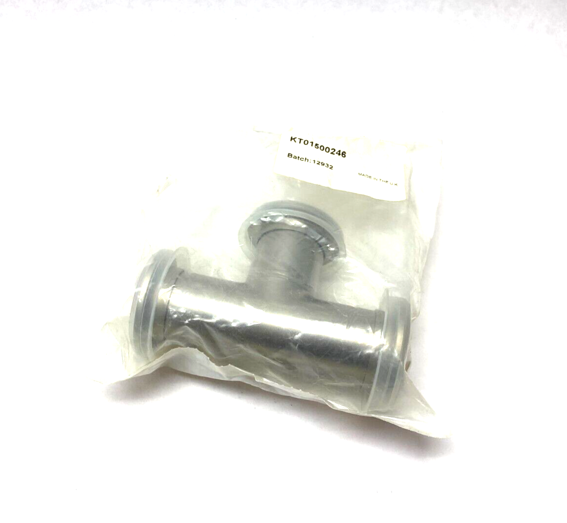 Agilent KT01500246 Stainless Steel Tee Fitting, 2.46" Clearance, NW40 - Maverick Industrial Sales