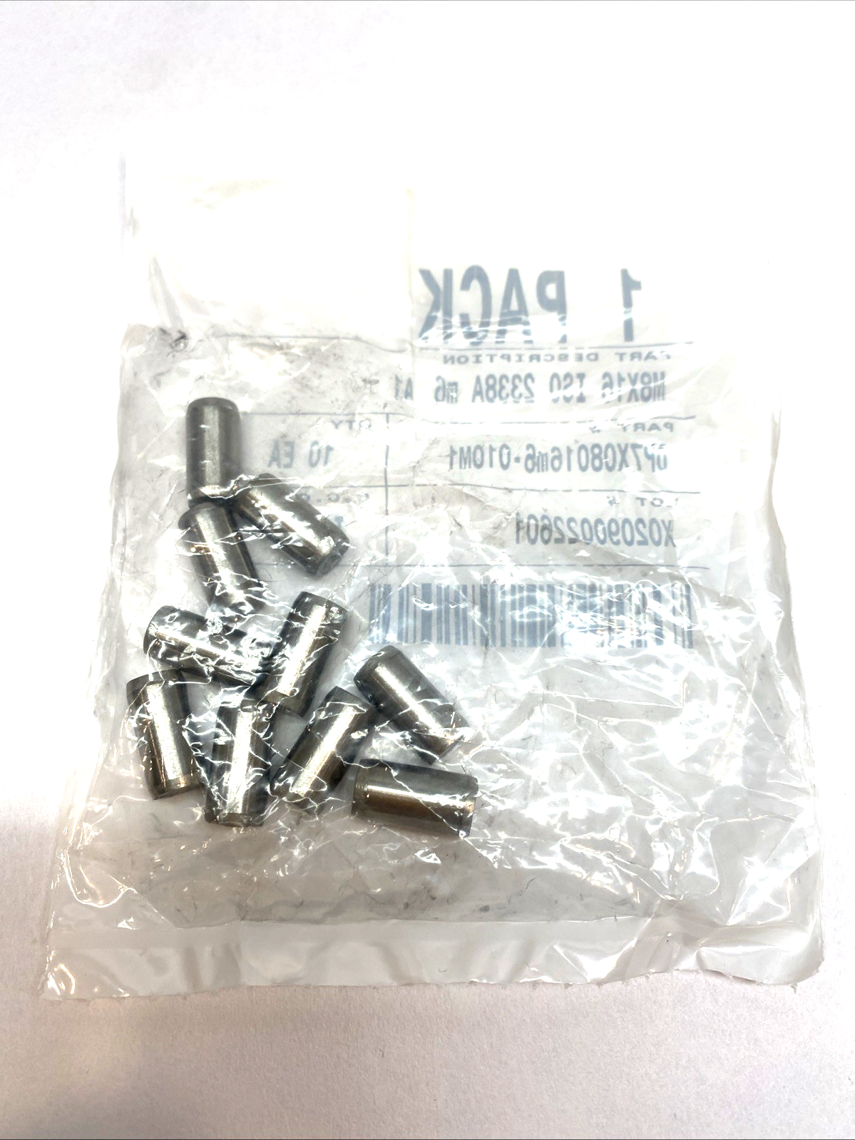 Dowel Pin DP7X08016M6-010M1 Stainless Steel PKG OF 10 - New – Open box - Maverick Industrial Sales