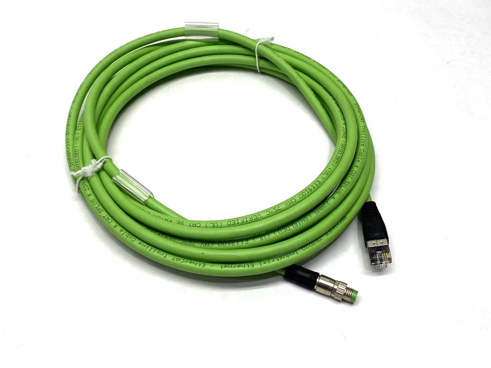Beckhoff ZK1090-3191-1050 Double-Ended Ethernet Connector Cordset F RJ45 to M M8 - Maverick Industrial Sales