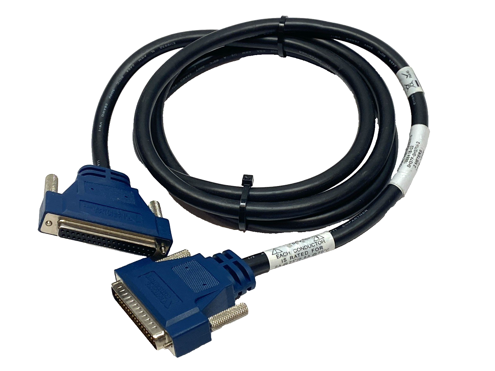 National Instruments SH37F-SH37M-2 Shielded Cable 37-Pin 2m 188841B-02 - Maverick Industrial Sales