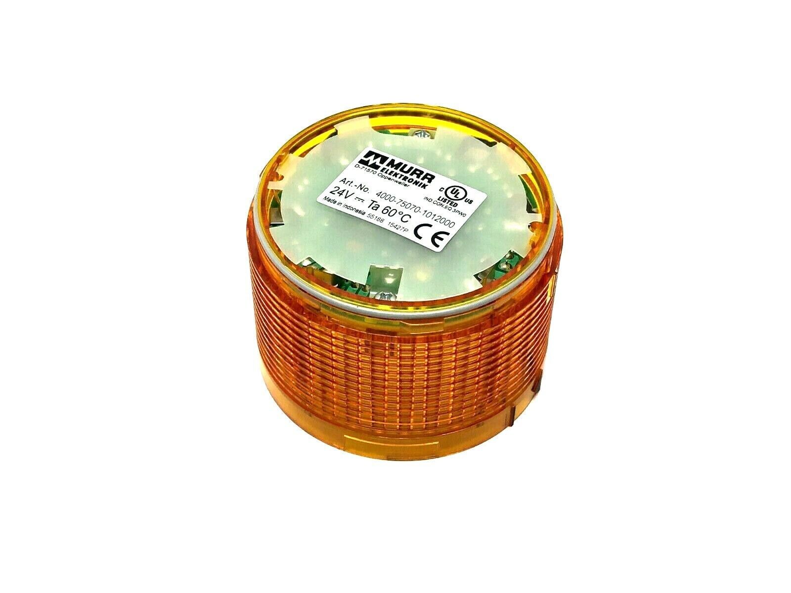 4000-75070-1012000 | Murr Elektronik LED Stack Light Module Amber 24VDC - New – Open box - Maverick Industrial Sales