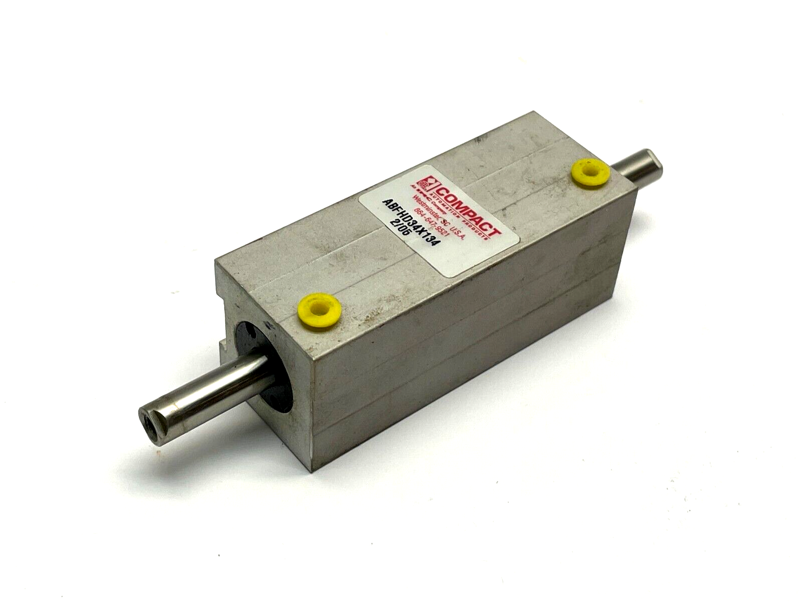 Compact ABFHD34X134 Double Ended Pneumatic Cylinder - Maverick Industrial Sales