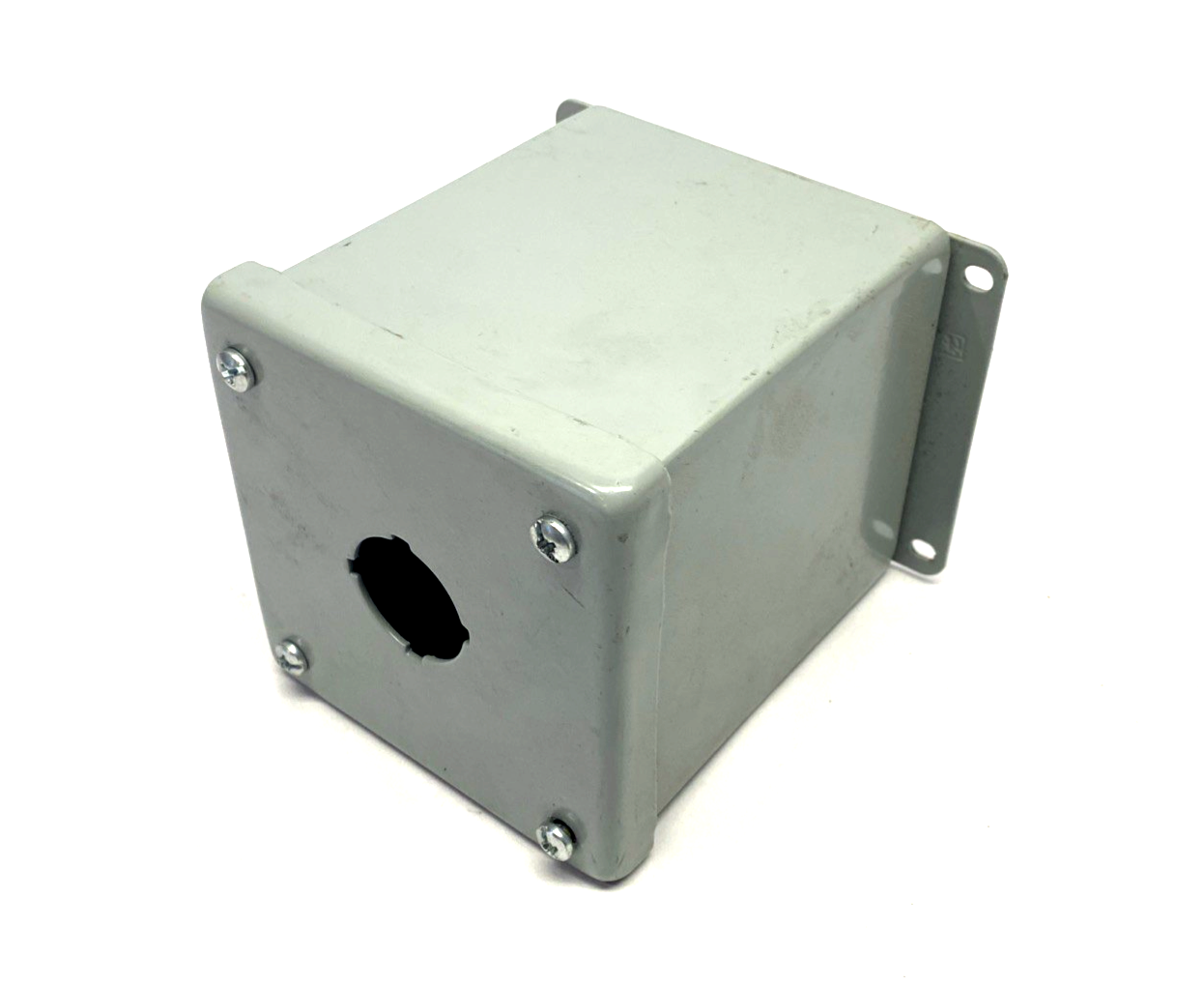 E1PBX | Hoffman 30.5mm Single Pushbutton Enclosure Type 12, Gray, 4.75" Deep - New Other - Maverick Industrial Sales