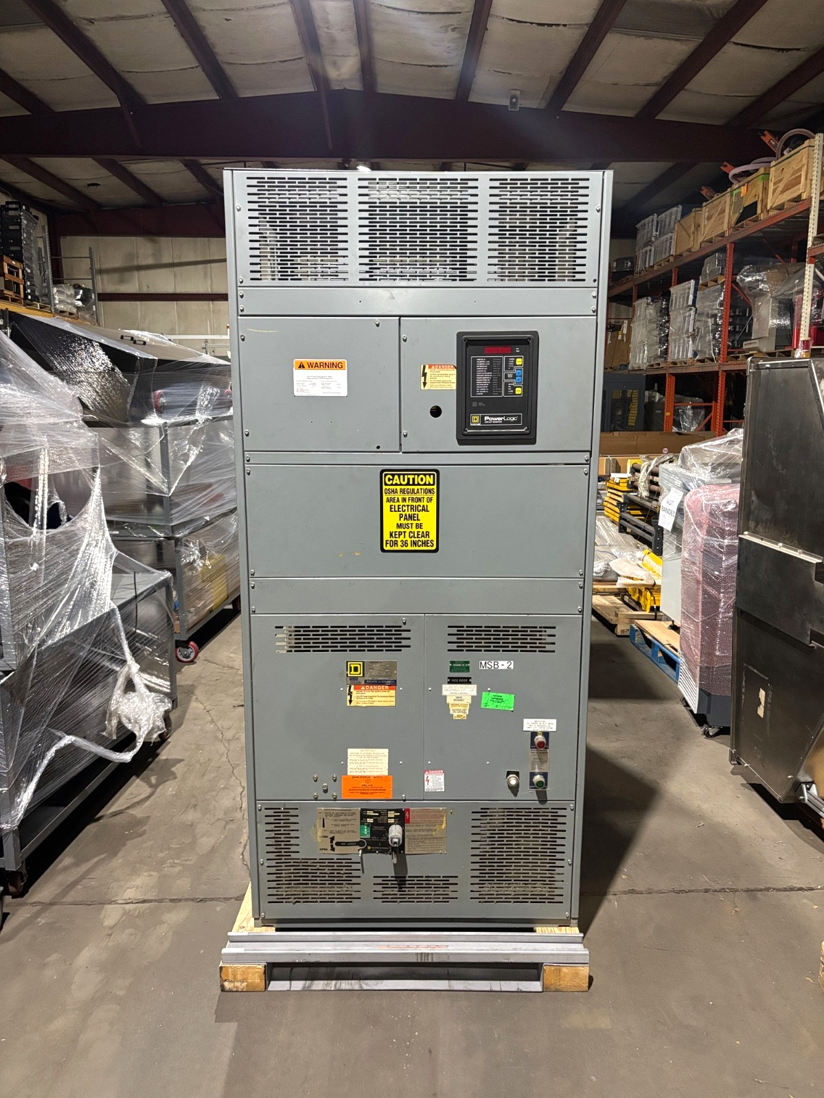 Square D QED 2 Power Style Switchboard 3000A PowerLogic Circuit Monitor 600V - Maverick Industrial Sales