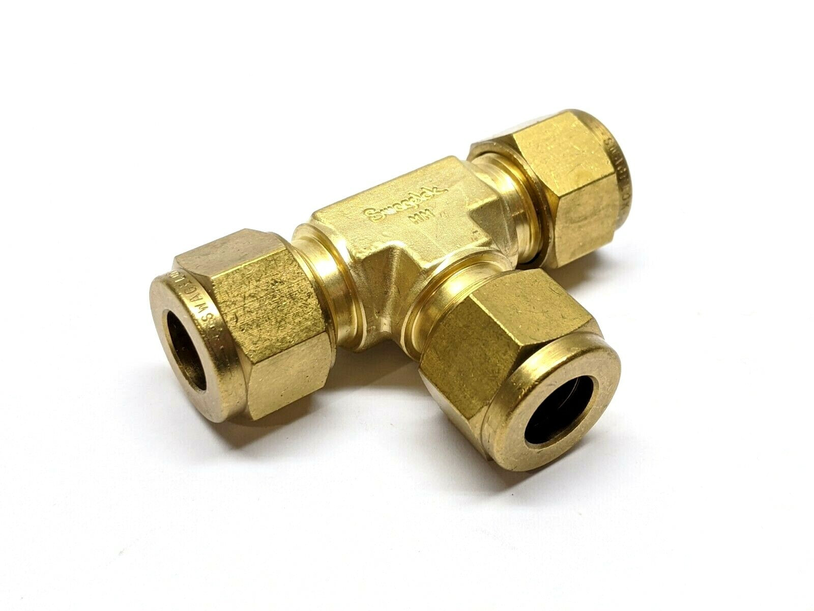 Swagelok B-10M0-3 Brass Tube Fitting Union Tee 10mm - New - Maverick Industrial Sales