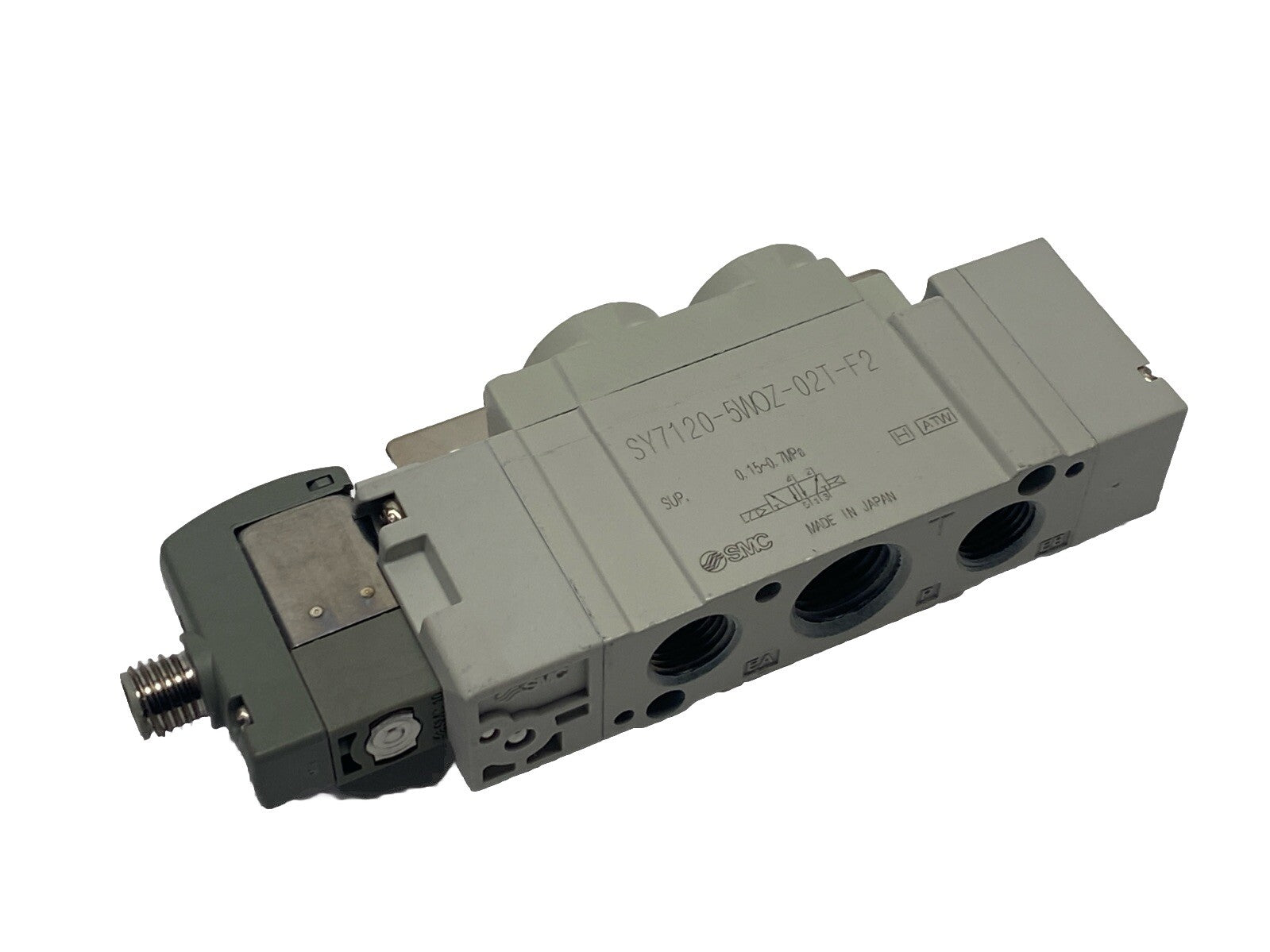 SY7120-5WOZ-02T-F2 | SMC Pneumatic Solenoid Valve 5-Port - Used - Maverick Industrial Sales