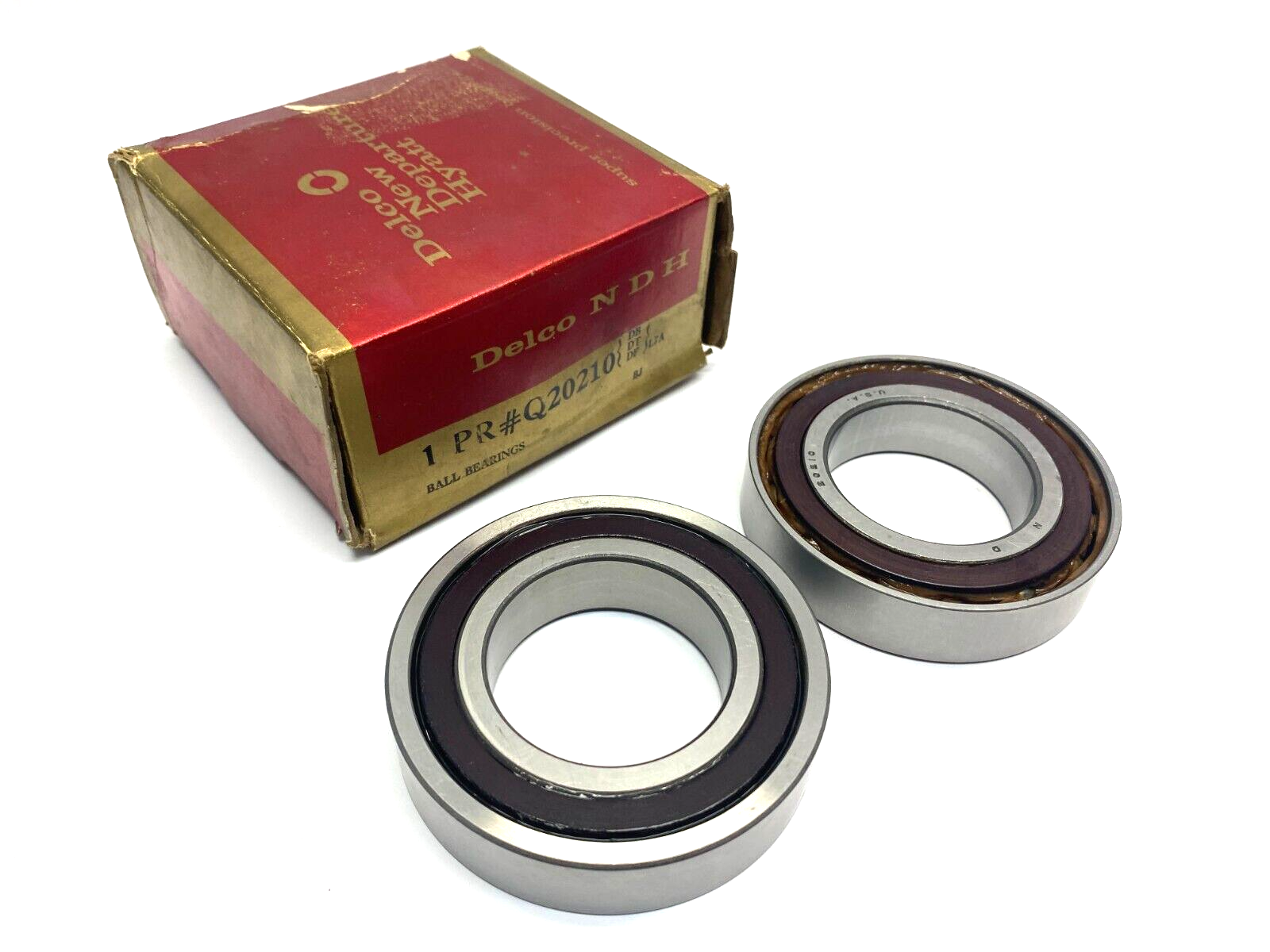 NDH Delco Q20210 DB DT DF L7A Angular Contact Precision Bearings BOX OF 2 - Maverick Industrial Sales
