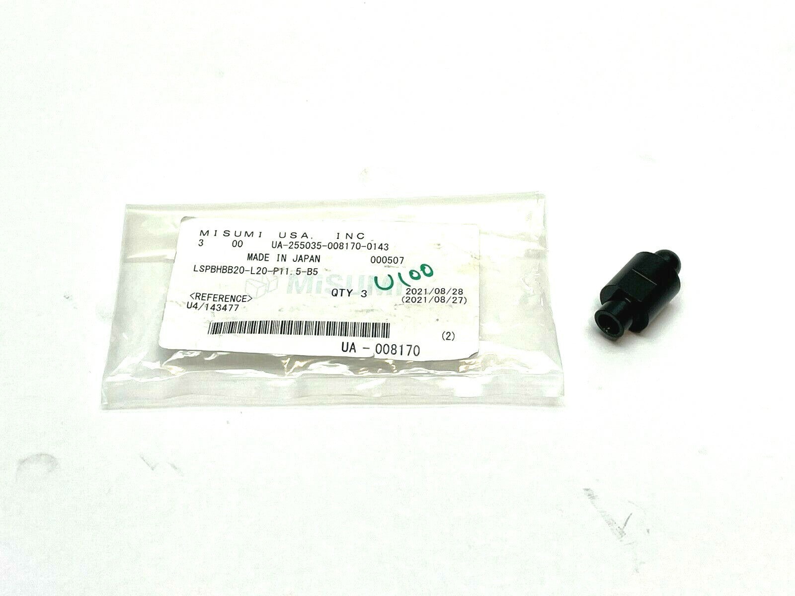 MiSUMi LSPBHBB20-L20-P11.5-B5 Support Pin - New - Maverick Industrial Sales
