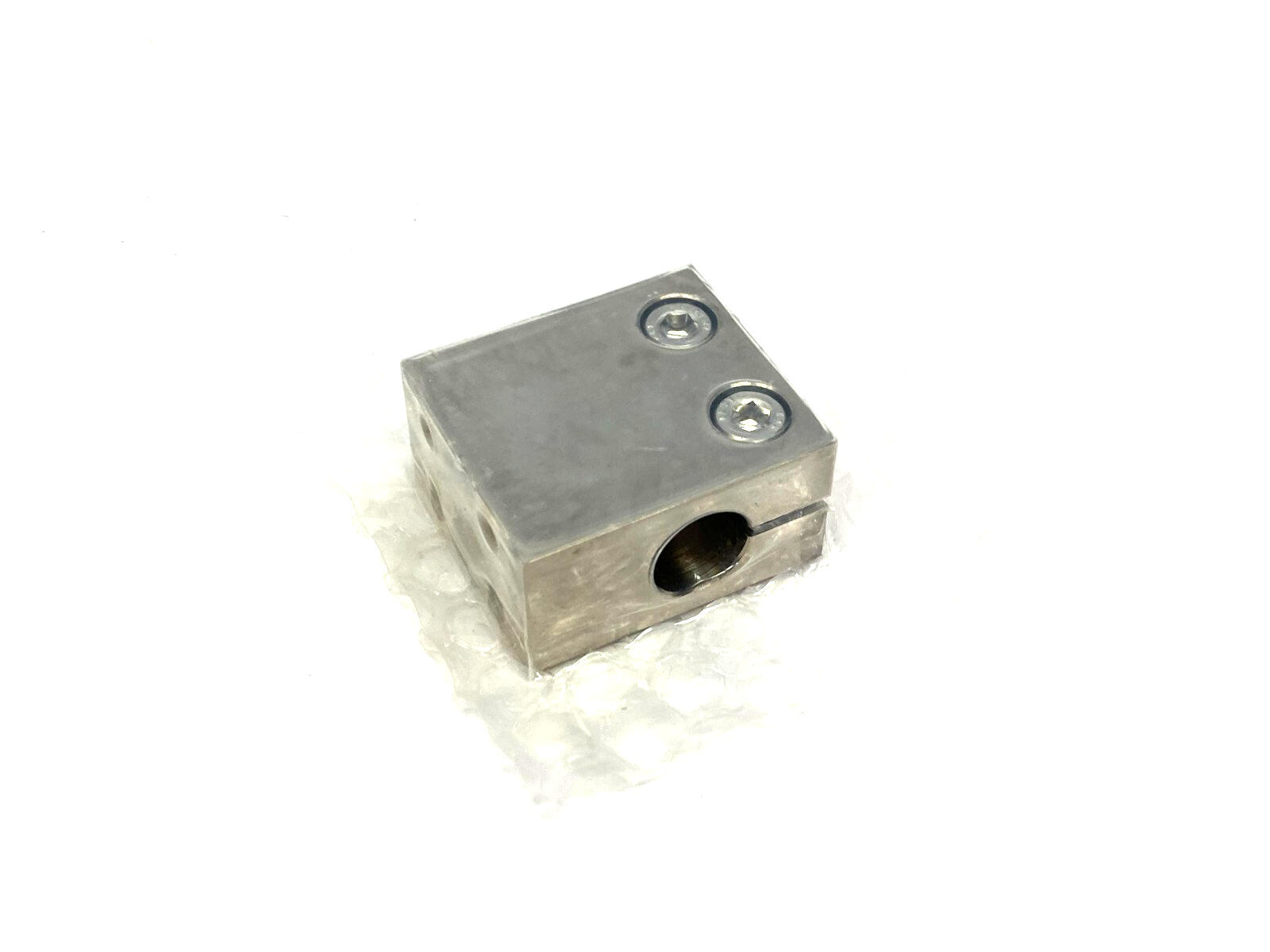 MiSUMi CLHNM15 Square Block Clamp, Side Mount for 15mm Round Shaft - New - Maverick Industrial Sales