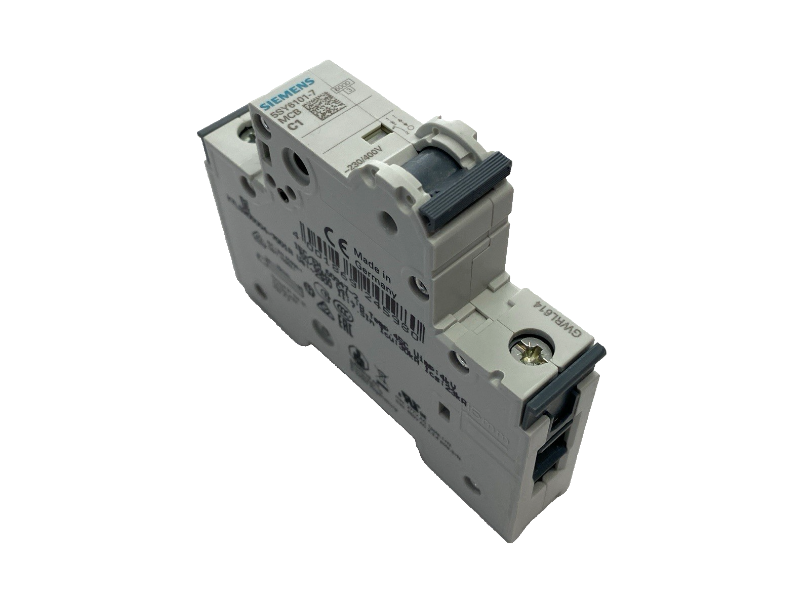 Siemens 5SY6101-7 Miniature Circuit Breaker 230/400V 1A - Maverick Industrial Sales