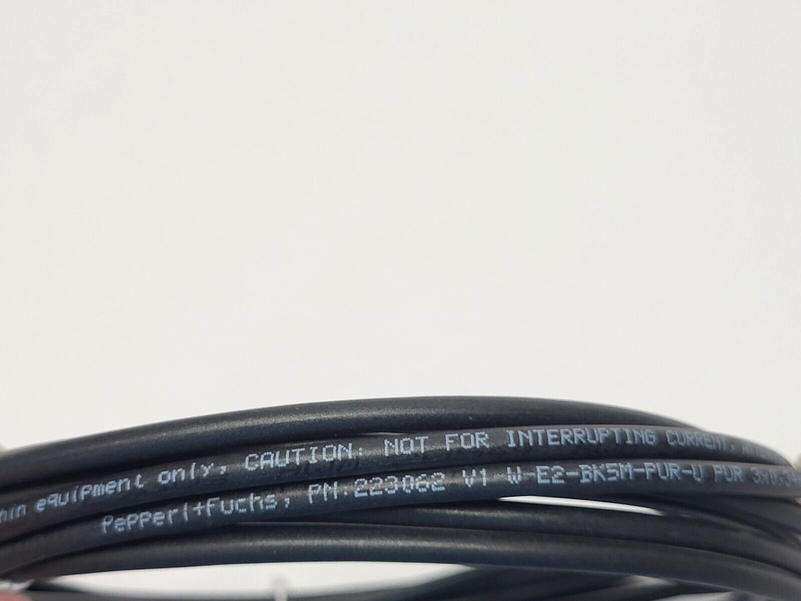 Pepperl+Fuchs V1-W-E2-BK5M- PUR-U Single-Ended M12 Cordset 223062 - New – Open box - Maverick Industrial Sales