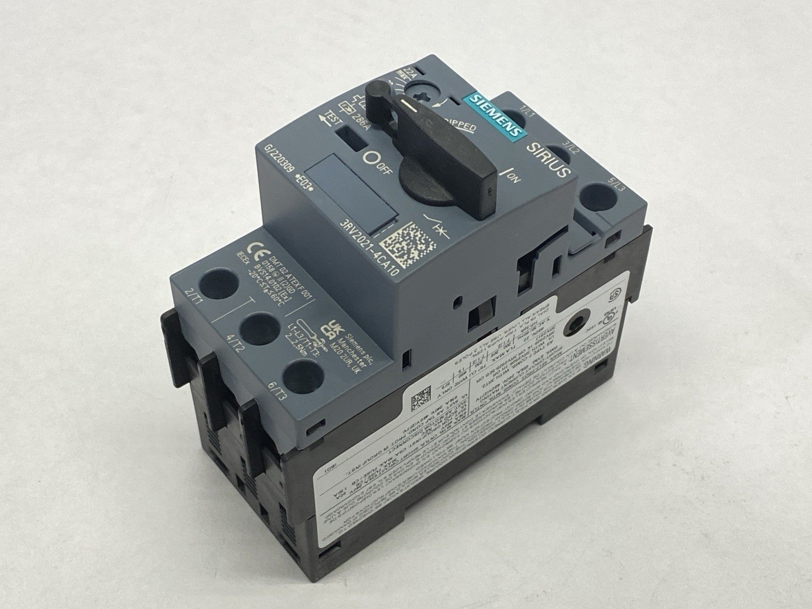 Siemens 3RV2021-4CA10 Circuit Breaker For Motor Protection 16-22A 256A 480V - Maverick Industrial Sales