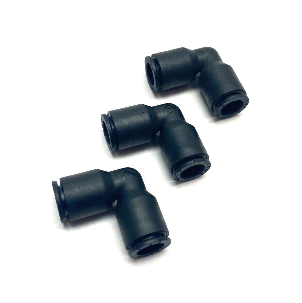 Parker Legris 3102 08 00 Pneumatic Push-In Elbow Fitting 8mm OD 5/16" LOT OF 3 - Maverick Industrial Sales