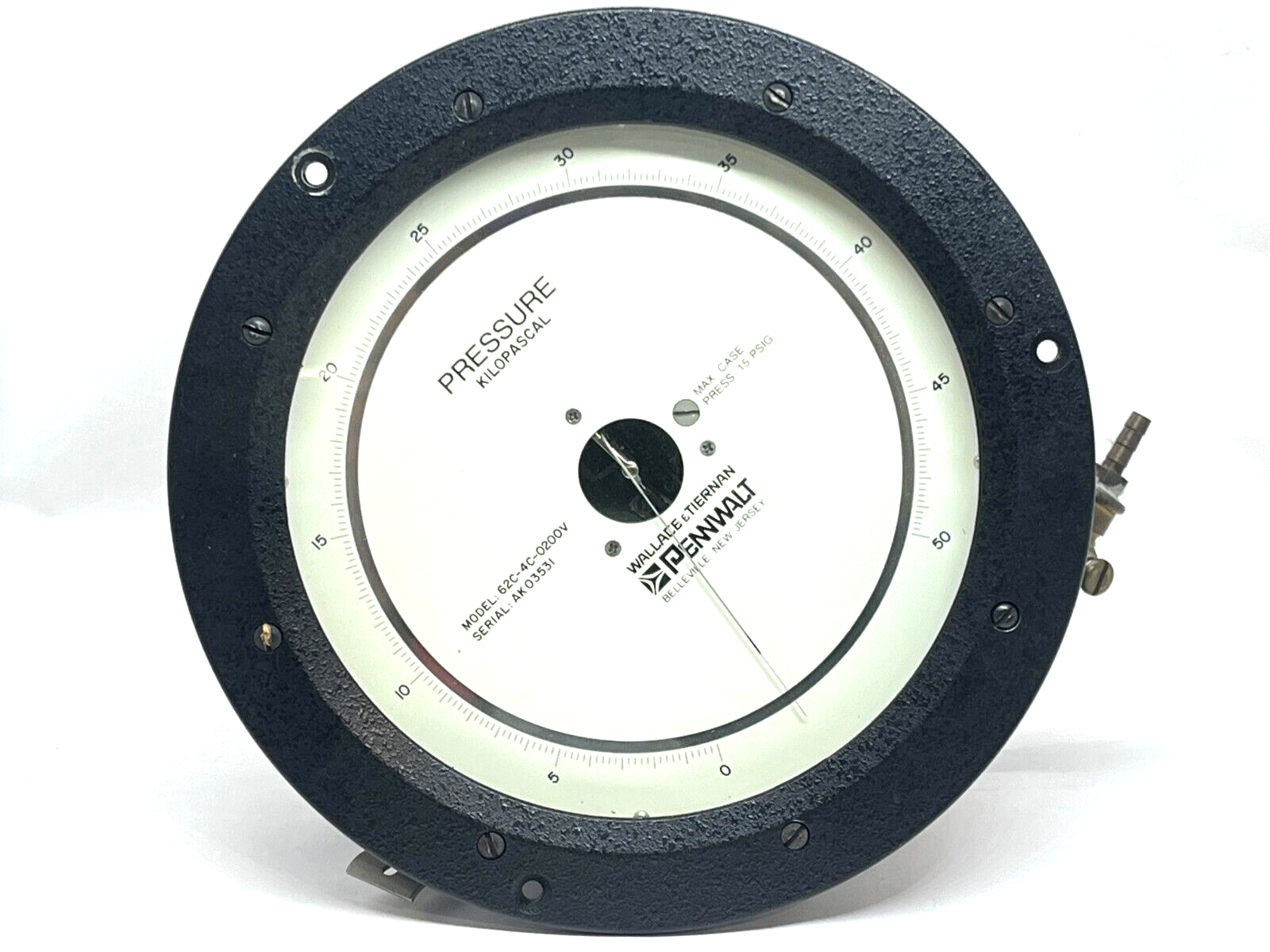 62C-4C-0200V | Wallace & Tiernan Pennwalt Pressure Kilopascal Gauge 0-50 - Used - Maverick Industrial Sales