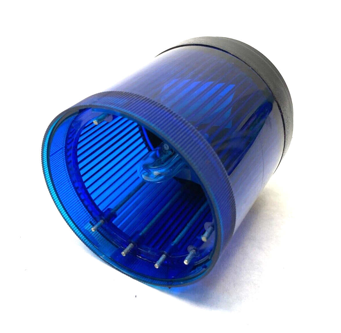 855T-B24BR6 | Allen Bradley Ser. B Strobe Stack Light Blue 70mm 24V AC/DC - Used - Maverick Industrial Sales