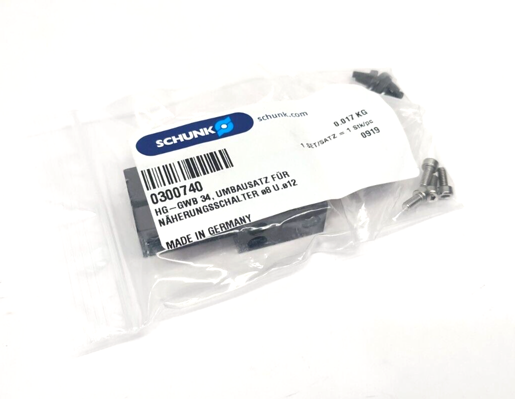 Schunk 300740 Sensor Mounting Bracket Kit 8mm 12mm HG-GWB 34 - New - Maverick Industrial Sales