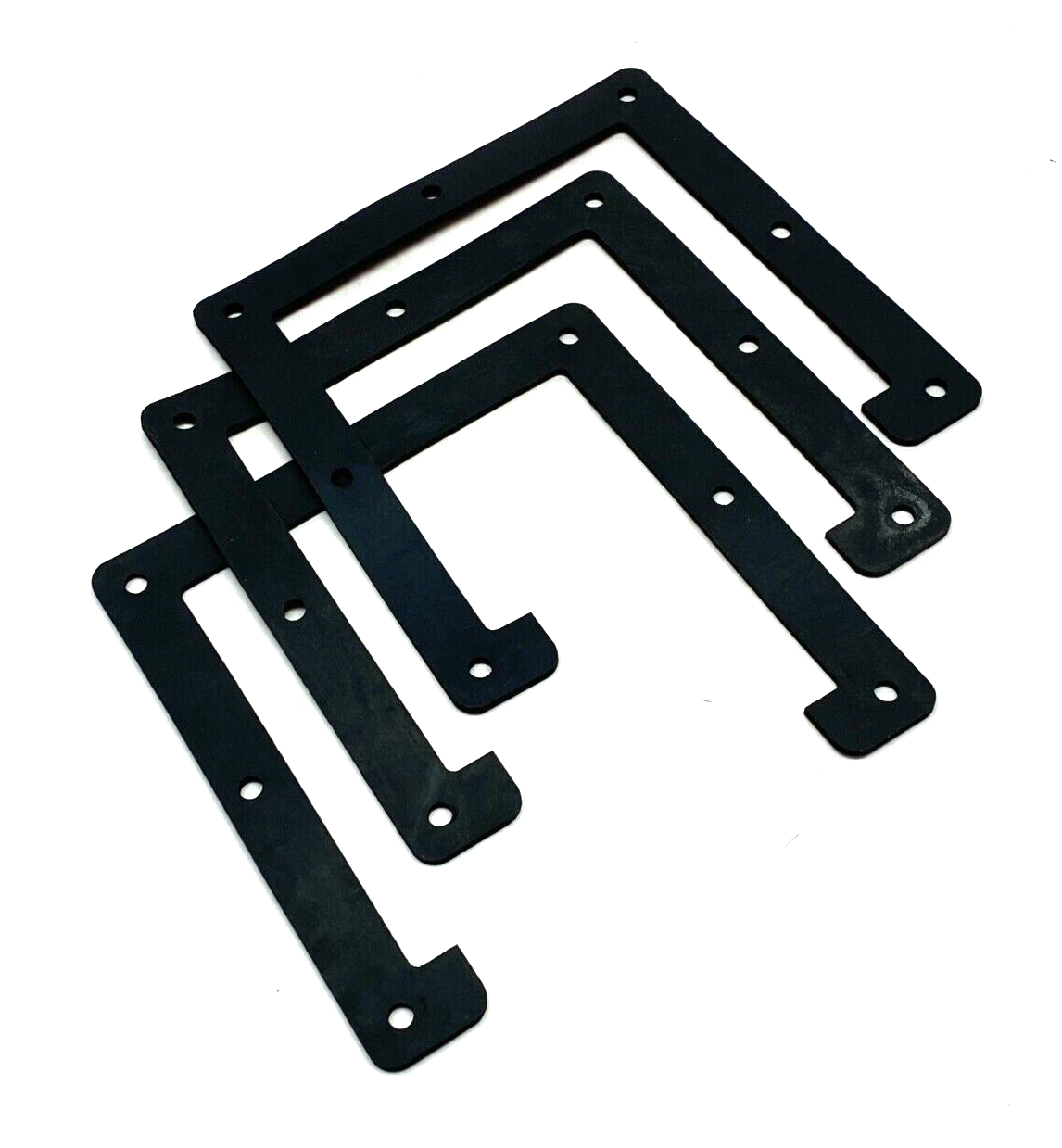 Hoffman F66 nVent Wireway Section Rubber Connection Seal 6 x 6" Black LOT OF 3 - Used - Maverick Industrial Sales