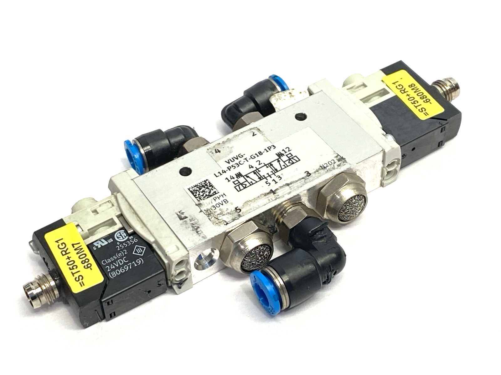 Festo VUVG-L14-P53C-T-G18-1P3 Pneumatic Air Solenoid Valve 566501 - Maverick Industrial Sales