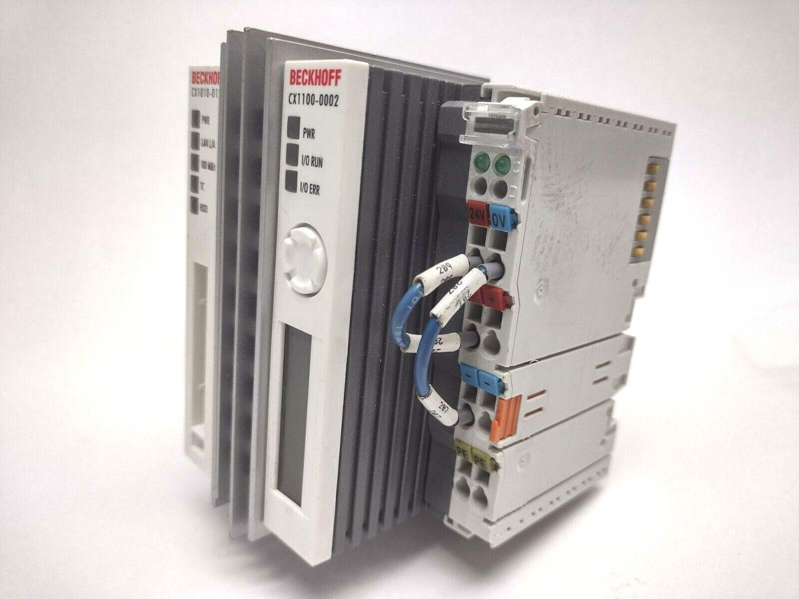 Beckhoff CX1010-0121 CPU Module with CX1100-0002 Power Supply - For parts or not working - Maverick Industrial Sales