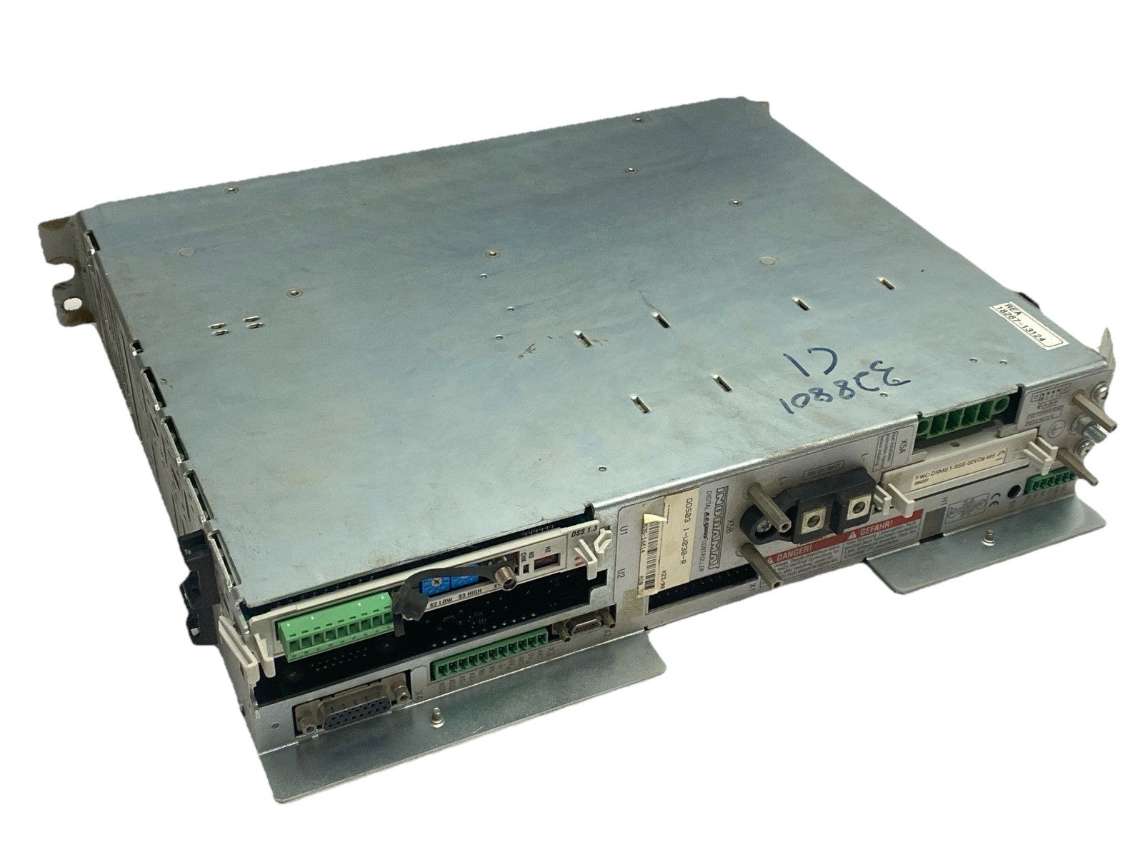 DDS03.1-W030-R | Indramat AC Servo Controller w/ FWC-DSM2.1-SSE-02VO9-MS DSS1.3 - For parts or not working - Maverick Industrial Sales